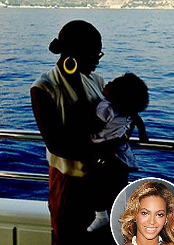 Beyoncé con la piccola Blue Ivy