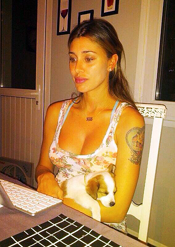 Belen Rodriguez insieme ad Aspirina