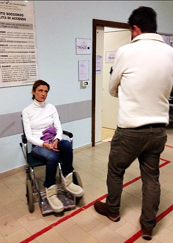 Michela Rocco di Torrepadula: le foto in ospedale