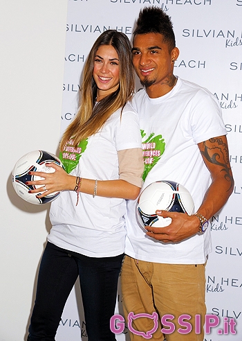 Melissa Satta con Boateng al Pitti Bimbo