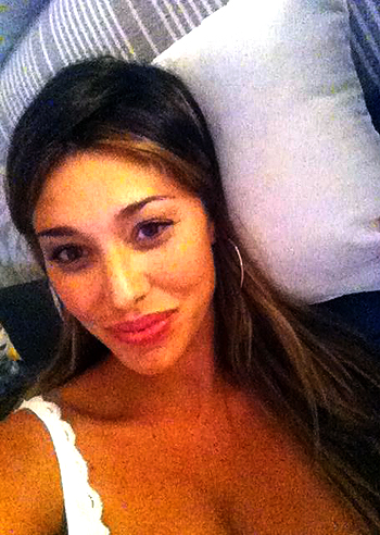 Belen Rodriguez a tutto relax