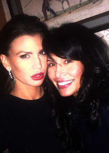 Claudia Galanti con Goga a Paris