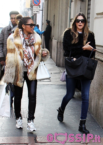 Melissa Satta, shopping con Winonah