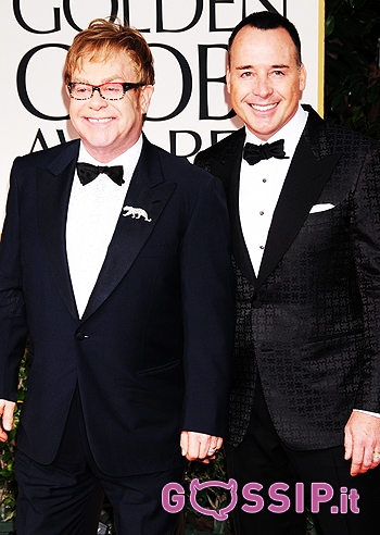 Elton John e David Furnish, tra poppate e bagnetti