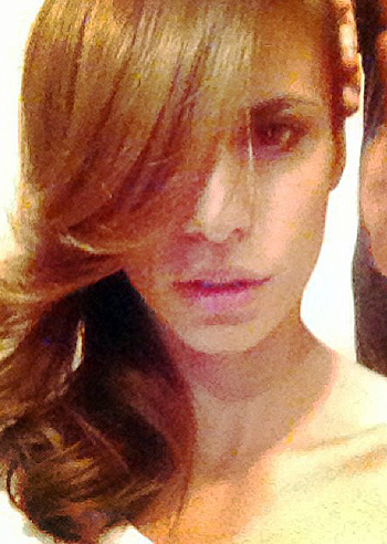 Eli Canalis si prepara per lo shooting Eli Canalis si prepara per lo shooting