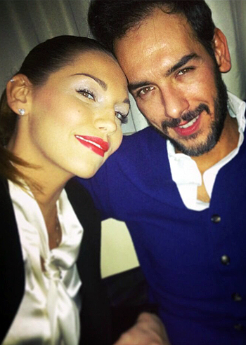 Debora Salvalaggio con il suo 'love'