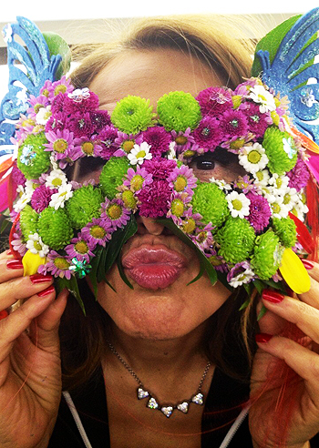 Maschera di fiori per Barbara