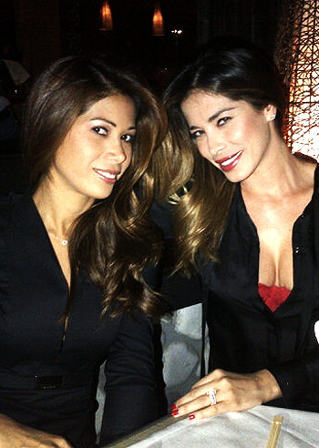 Aida Yespica festeggia la sorellina