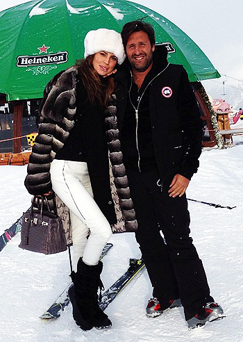 Caludia Galanti a St. Moritz con Arnaud