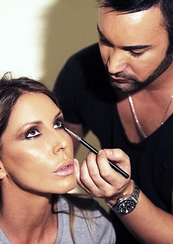 Guendalina Canessa al trucco Guendalina Canessa al trucco