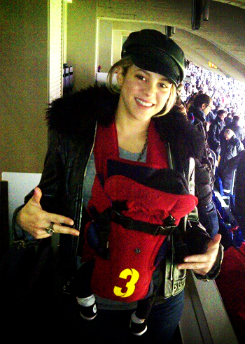 Shakira con Milan allo stadio