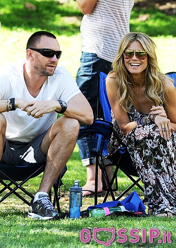 Martin Kristen in famiglia con Heidi Klum