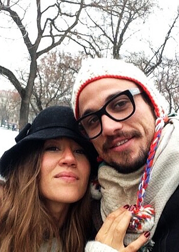 Daniel Pablo Osvaldo a Praga con il suo amore