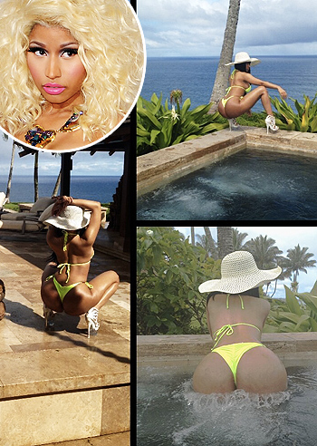 Nicki Minaj mostra il lato b su Twitter