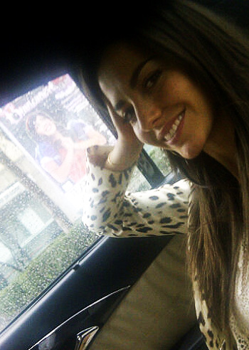 Laura Barriales, modaiola sotto la neve