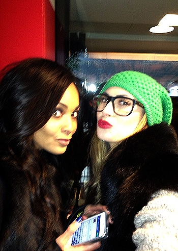 Melissa Satta, a San Siro scatto con Menaye Donkor