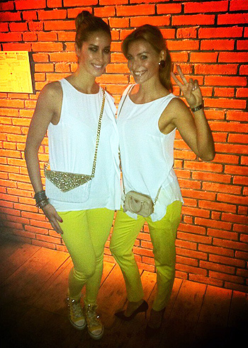 Santarelli e Fontana, gemelle di look