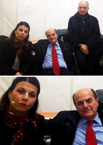 Geppi social con Bersani e Letta