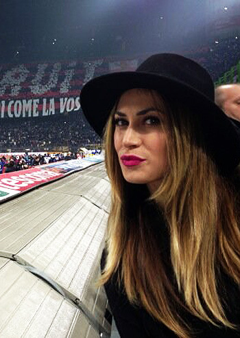 Melissa Satta: 'Forza Milan' Melissa Satta: 'Forza Milan'