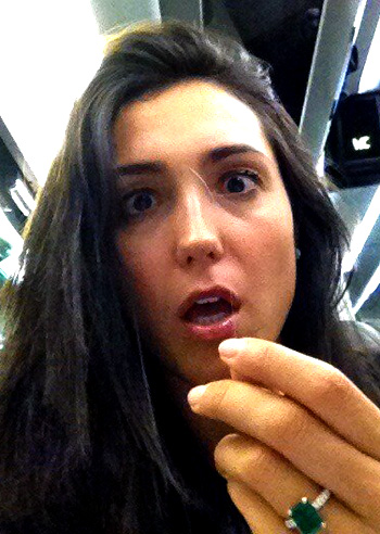 Caterina Balivo, il primo capello bianco