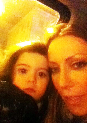 Karina Cascella social con Ginevra