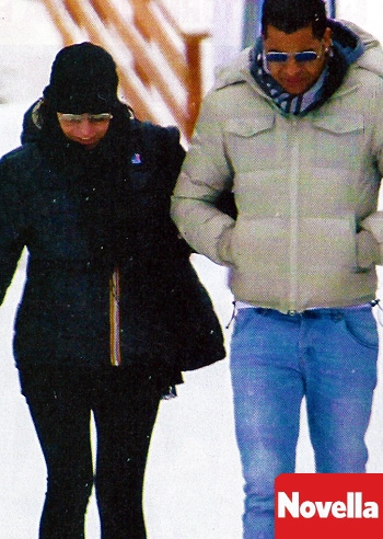 Antonella Clerici, in montagna con Eddy Martens