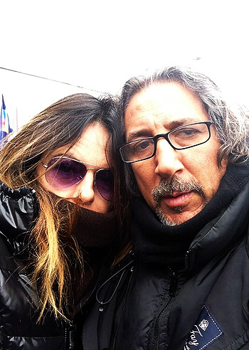 Paola Perego e Lucio Presta all'Angelus Paola Perego e Lucio Presta all'Angelus