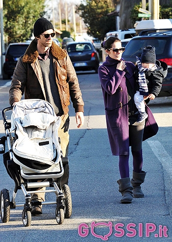 Ilaria Spada a Fregene con Kim ed Ettore