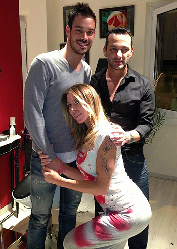 Guenda e Luca, insieme dall'hairstylist