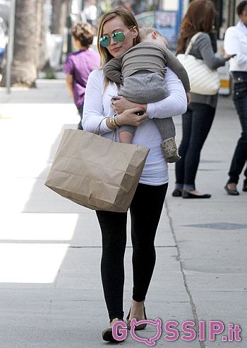 Hilary Duff con l’adorabile Luca