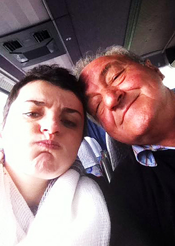 Arisa in viaggio con papà