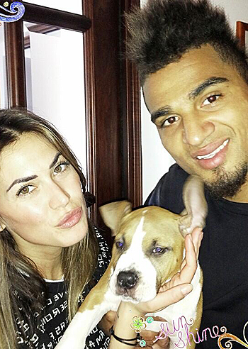 Melissa Satta e Boateng, Pasqua col cucciolo