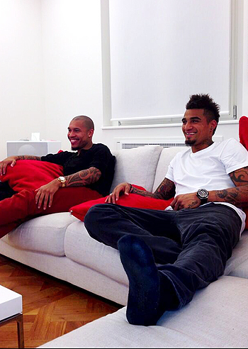 Boateng, serata di Champions davanti alla tv