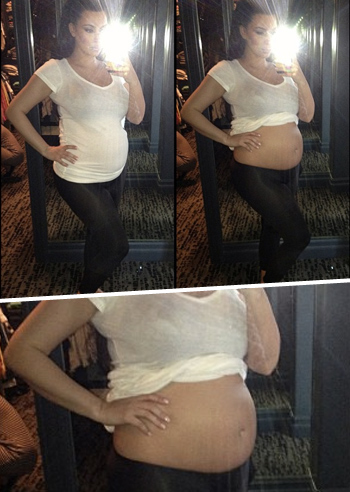 Kim Kardashian scopre il pancione