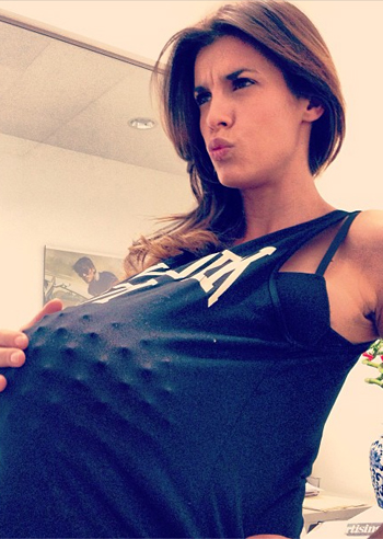 Eli Canalis, dolce attesa borchiata