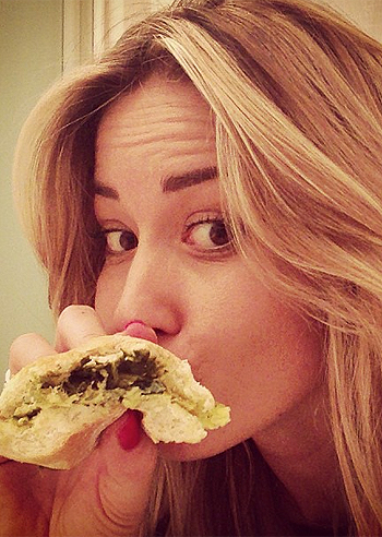 Spuntino ruspante per Elena Santarelli