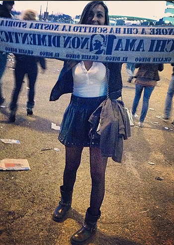 Caterina Balivo tifosa doc