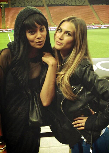 Melissa Satta, wag soddisfatta a San Siro