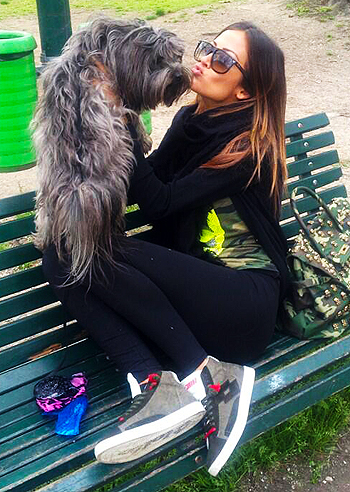 Giorgia Palmas, dog sitter di Maya