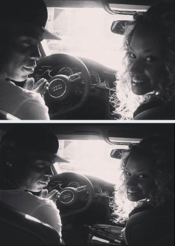 Fanny Neguesha con Balotelli in Liguria