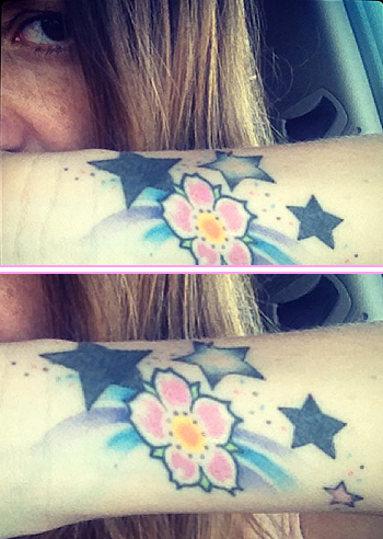 Alessia Fabiani, un tattoo pieno d'amore