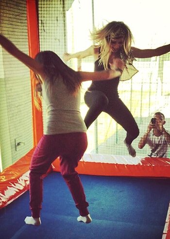 Giulia Calcaterra, tappeto elastico mania