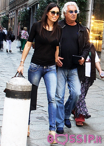 Elisabetta Gregoraci, a Milano con Flavio