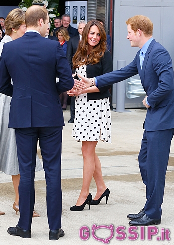 Kate Middleton incinta con William ed Harry
