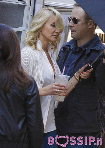 Cameron Diaz sul set di “The Other Woman”