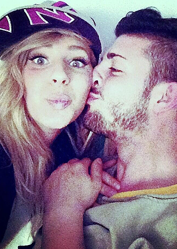 Giulia Calcaterra, cinguettii teneri con Andrea