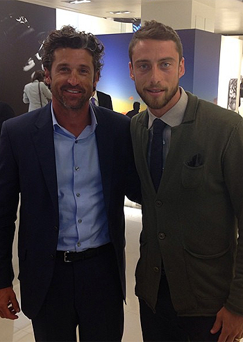 Claudio Marchisio fa coppia con Patrick Dempsey