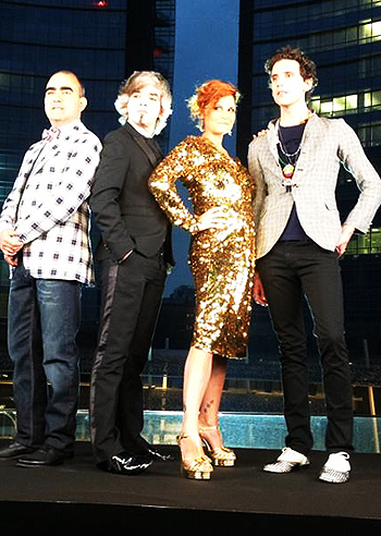 SuperSimo con Morgan, Elio e Mika per 'X Factor 7': foto