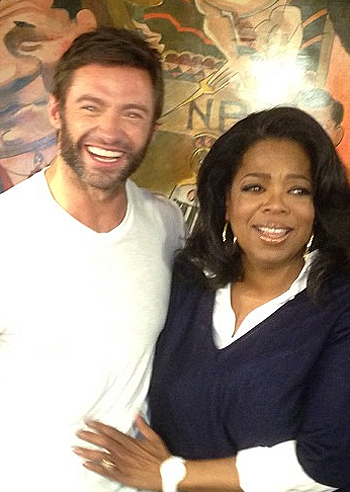 Oprah a pranzo con Hugh