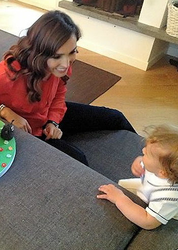 Caterina Balivo festeggia Guido Alberto